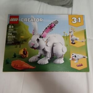 LEGO Creator 3-in-1 White and Pink Rabbit Set